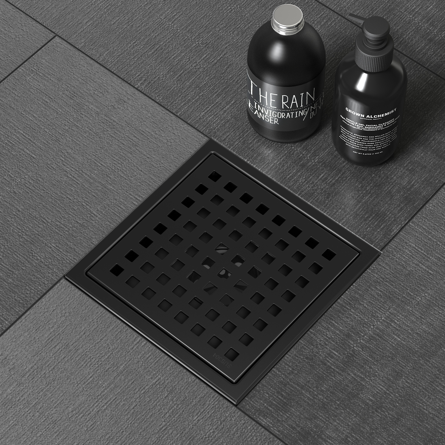 Square Hole Pattern Square Shower Drain