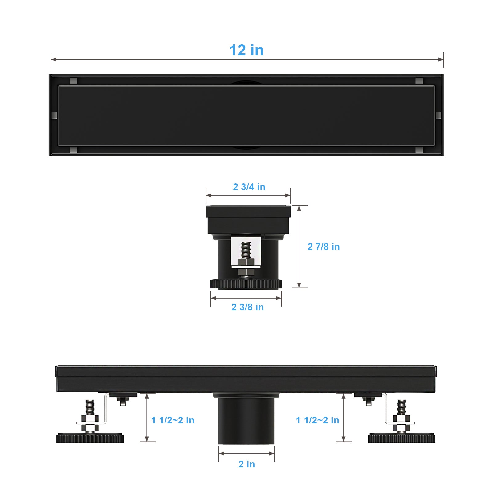 Bay Linear Drain 2 in 1